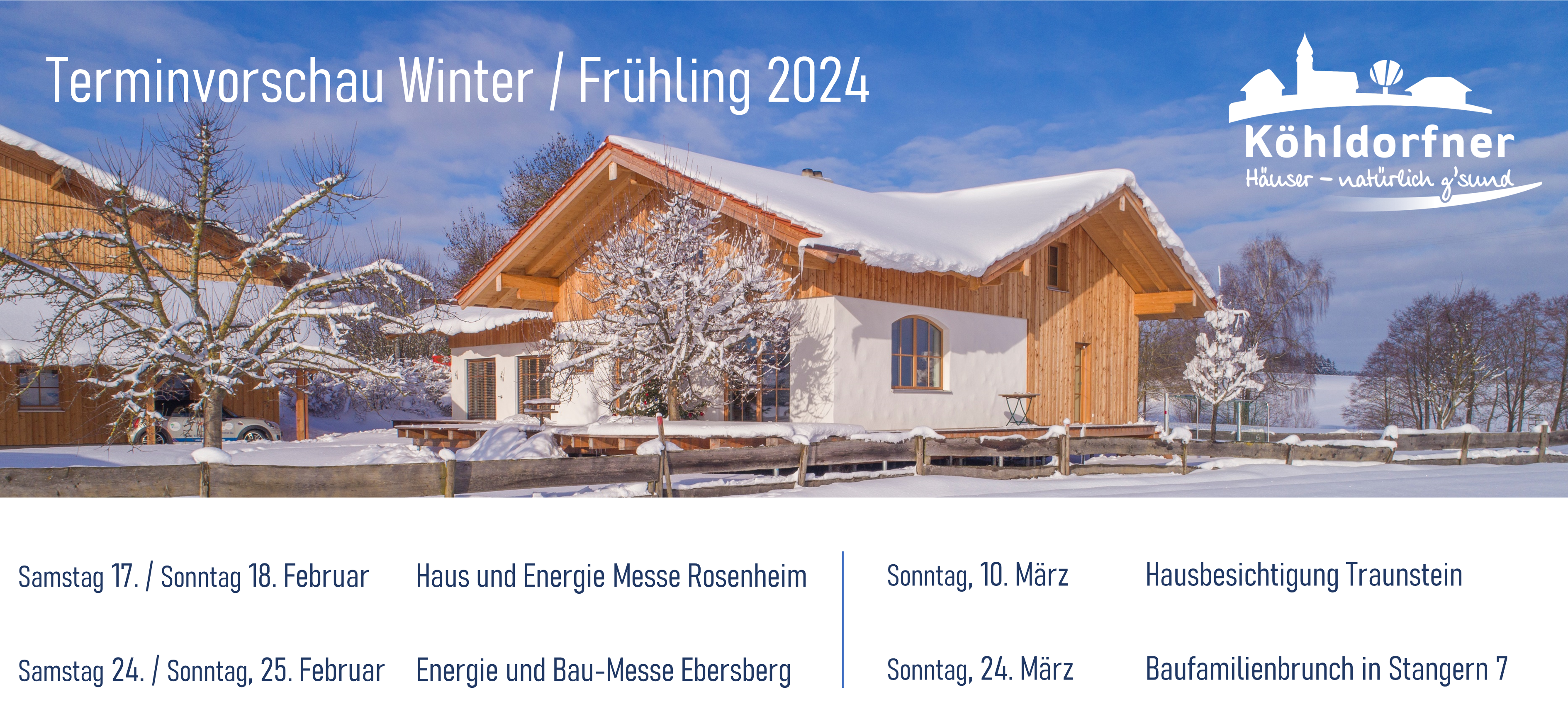 Terminvorschau Veranstaltungen